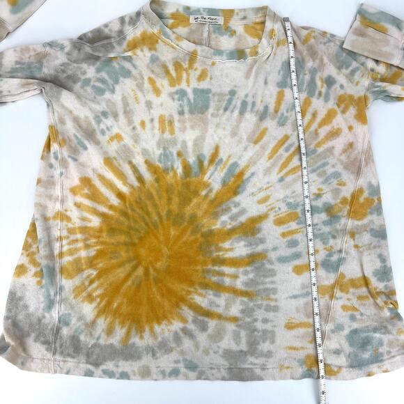 We The Free Free People Cosmic Tie Dye Swing Pullover Thumb Holes Size Small - Picture 5 of 10